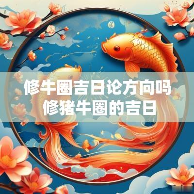 修牛圈吉日论方向吗 修猪牛圈的吉日