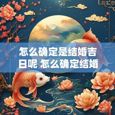 怎么确定是结婚吉日呢 怎么确定结婚对象合适吗