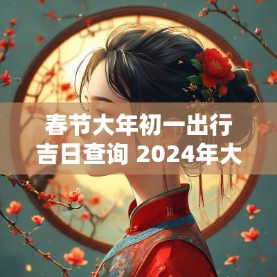 春节大年初一出行吉日查询 2025年大年初二出行吉日
