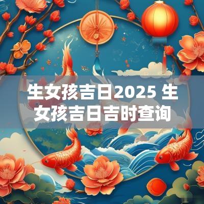 生女孩吉日2025 生女孩吉日吉时查询