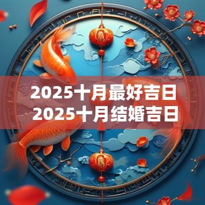2025十月最好吉日 2025十月结婚吉日