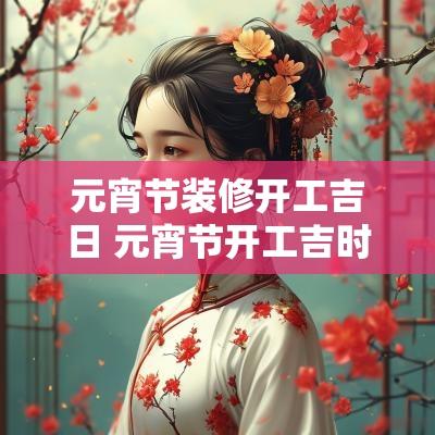 元宵节装修开工吉日 元宵节开工吉时