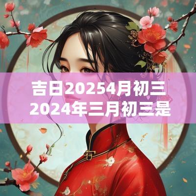 吉日20254月初三 2025年三月初三是几号