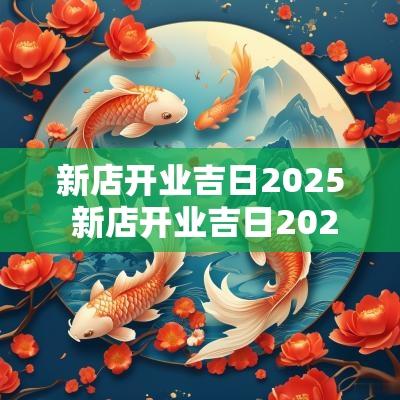 新店开业吉日2025 新店开业吉日2025年1月
