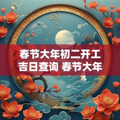 春节大年初二开工吉日查询 春节大年初二的禁忌