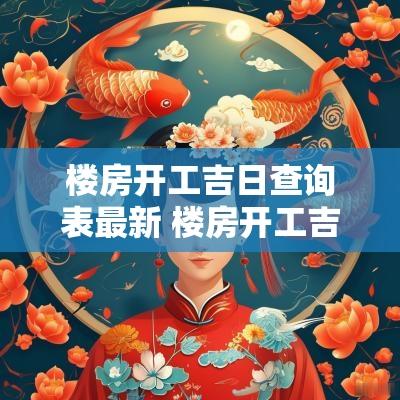 楼房开工吉日查询表最新 楼房开工吉日