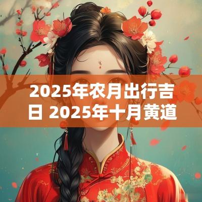 2025年农月出行吉日 2025年十月黄道吉日