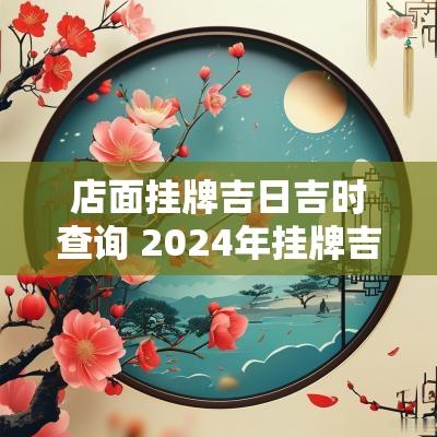 店面挂牌吉日吉时查询 2025年挂牌吉日查询