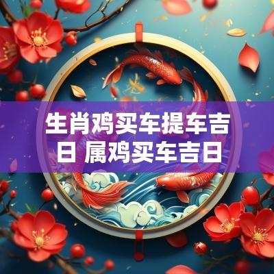 生肖鸡买车提车吉日 属鸡买车吉日