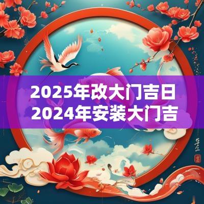 2025年改大门吉日 2025年安装大门吉日及时间