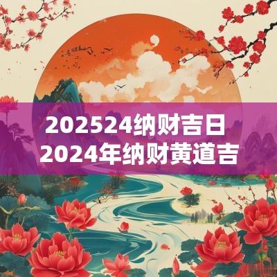 202524纳财吉日 2025年纳财黄道吉日