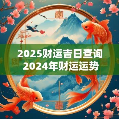 2025财运吉日查询 2025年财运运势