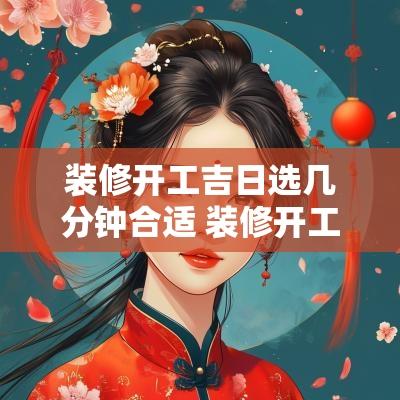 装修开工吉日选几分钟合适 装修开工时间几点为吉时