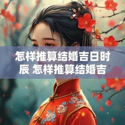 怎样推算结婚吉日时辰 怎样推算结婚吉日时辰和日子