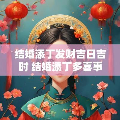 结婚添丁发财吉日吉时 结婚添丁多喜事