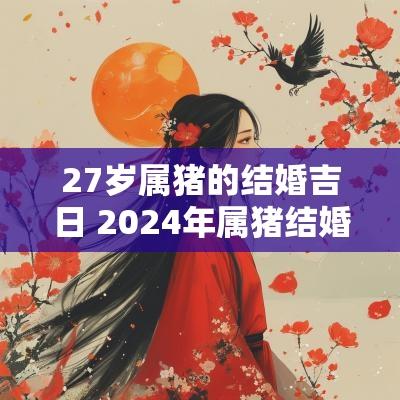 27岁属猪的结婚吉日 2025年属猪结婚吉日