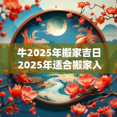 牛2025年搬家吉日 2025年适合搬家入宅的吉日有哪些