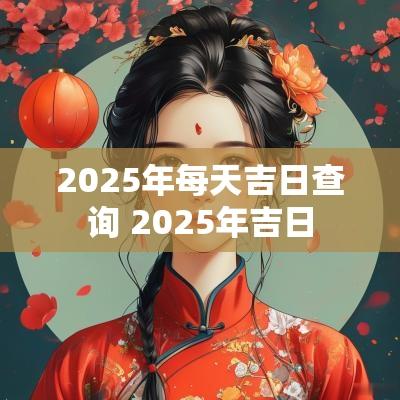 2025年每天吉日查询 2025年吉日 2025年每天吉日查询 2025年吉日