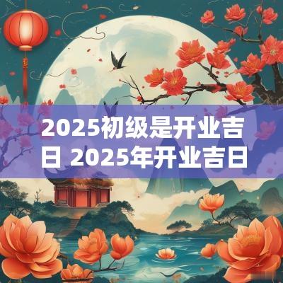 2025初级是开业吉日 2025年开业吉日