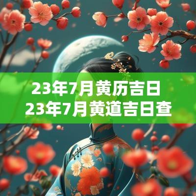 23年7月黄历吉日 23年7月黄道吉日查询