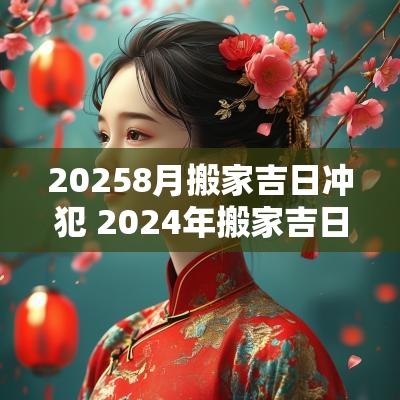 20258月搬家吉日冲犯 2025年搬家吉日一览表8月