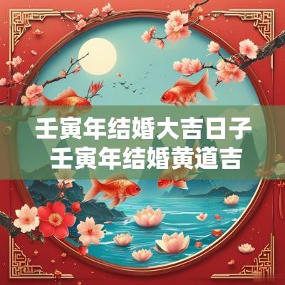 壬寅年结婚大吉日子 壬寅年结婚黄道吉日