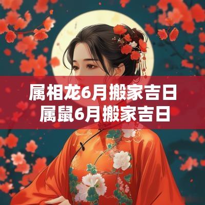 属相龙6月搬家吉日 属鼠6月搬家吉日