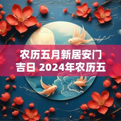 农历五月新居安门吉日 2025年农历五月安门吉日