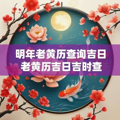 明年老黄历查询吉日 老黄历吉日吉时查询