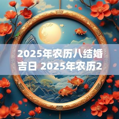 2025年农历八结婚吉日 2025年农历2月结婚黄道吉日
