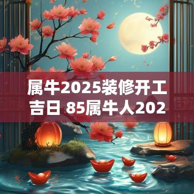 属牛2025装修开工吉日 85属牛人2025正月开工吉日