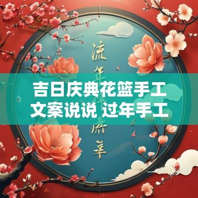 吉日庆典花篮手工文案说说 过年手工制作说说文案