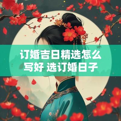 订婚吉日精选怎么写好 选订婚日子