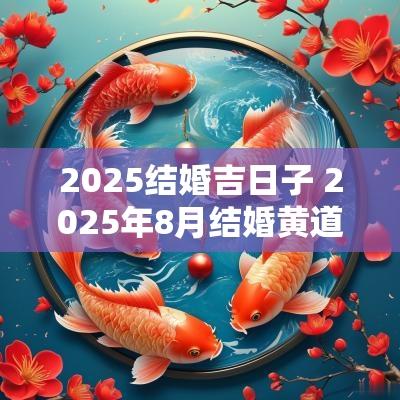 2025结婚吉日子 2025年8月结婚黄道吉日是哪几天
