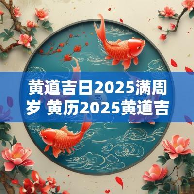 黄道吉日2025满周岁 黄历2025黄道吉日