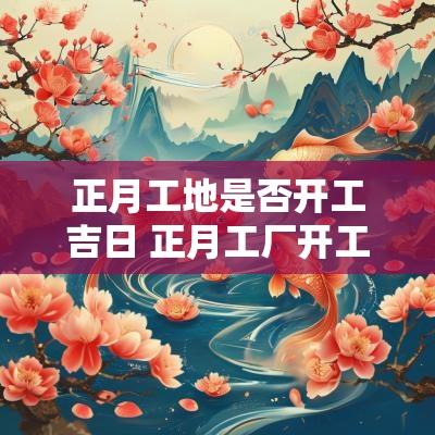 正月工地是否开工吉日 正月工厂开工黄道吉日
