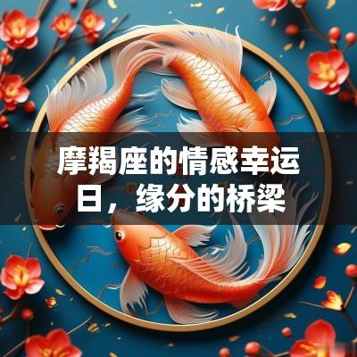 摩羯座的情感幸运日，缘分的桥梁
