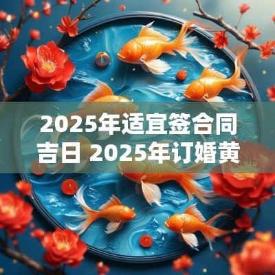 2025年适宜签合同吉日 2025年订婚黄道吉日生辰八字
