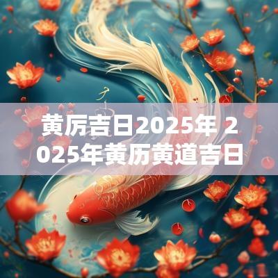 黄厉吉日2025年 2025年黄历黄道吉日查询