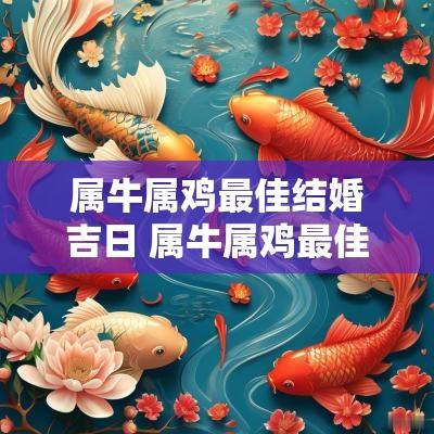 属牛属鸡最佳结婚吉日 属牛属鸡最佳结婚吉日是什么
