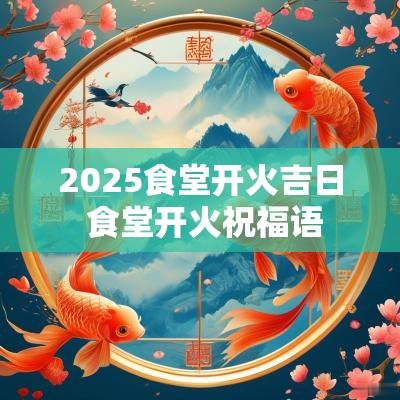 2025食堂开火吉日 食堂开火祝福语
