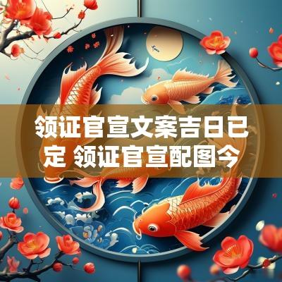 领证官宣文案吉日已定 领证官宣配图今日有喜
