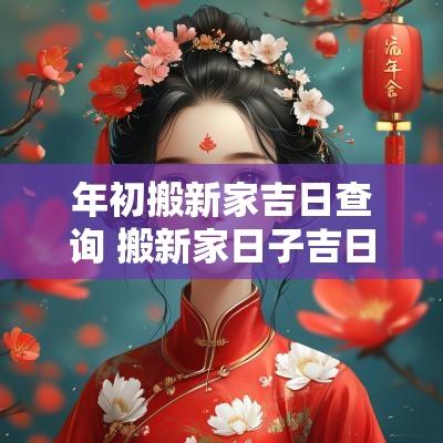 年初搬新家吉日查询 搬新家日子吉日查询2025