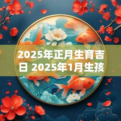 2025年正月生育吉日 2025年1月生孩子黄道吉日
