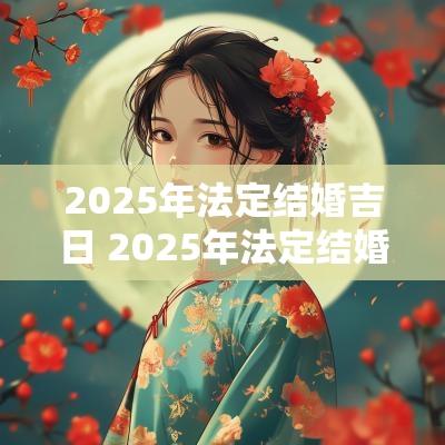 2025年法定结婚吉日 2025年法定结婚吉日是哪几天