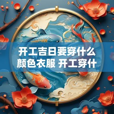 开工吉日要穿什么颜色衣服 开工穿什么颜色衣服吉利