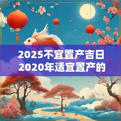 2025不宜置产吉日 2025年适宜置产的日子