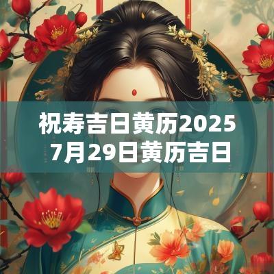 祝寿吉日黄历2025 7月29日黄历吉日查询