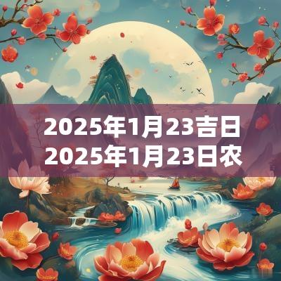 2025年1月23吉日 2025年1月23日农历是多少