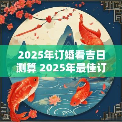 2025年订婚看吉日测算 2025年最佳订婚日子